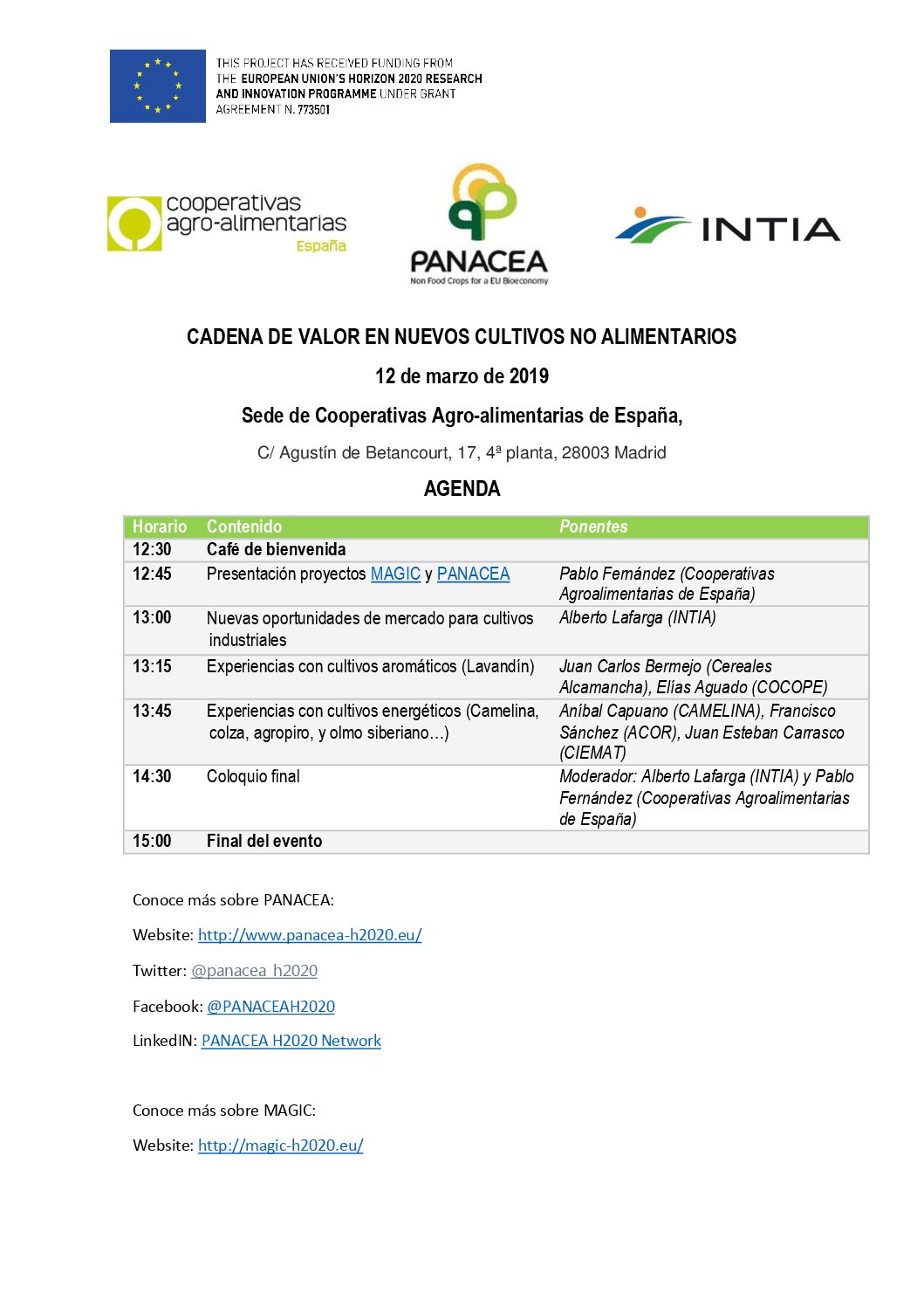 Programa-Evento PANACEA y MAGIC_v3